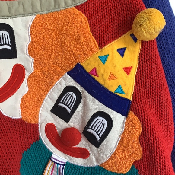 VINTAGE | Bonnie Boerer & Company clown sweater - Picture 2 of 15